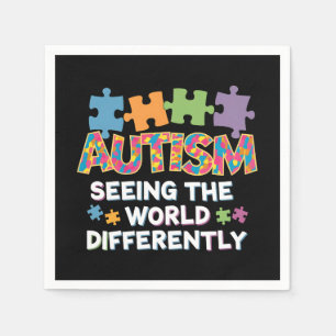 Serviette En Papier Voir le monde différemment la Sensibilisation sur