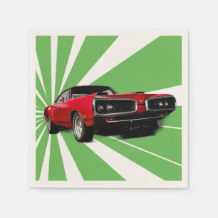 Serviette En Papier Voiture à museau rouge