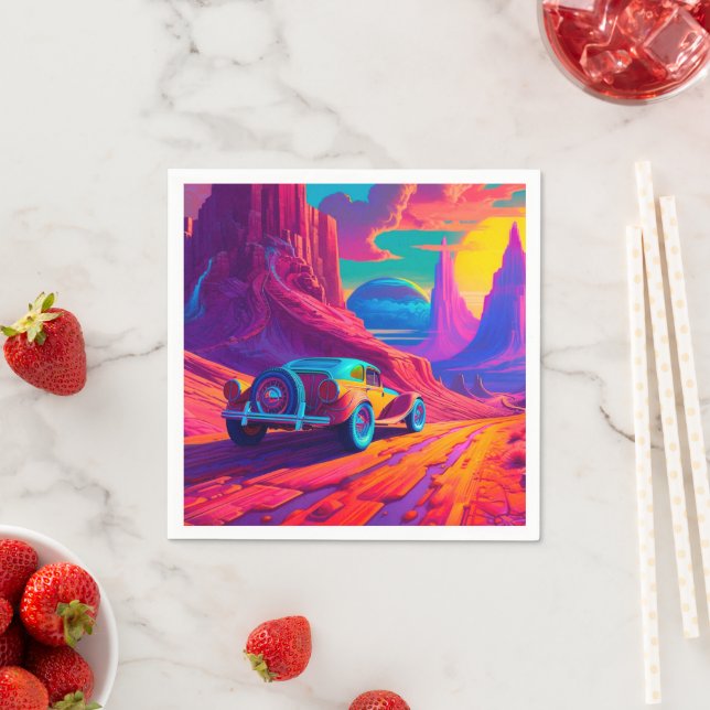 Serviette En Papier Voiture Ai (En situation)