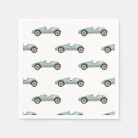 Voiture de course bleue Anniversaire