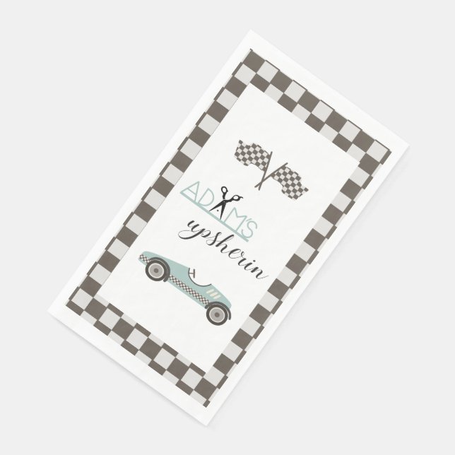 Serviette En Papier Voiture de course vintage  (Coin)
