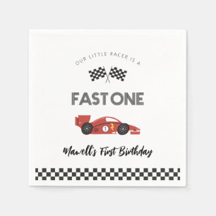 Serviette En Papier Voiture Fast One Race Anniversaire Napkins