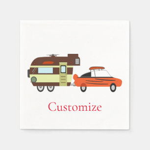Serviette En Papier Voiture Vintage et Camper Thunder_Cove