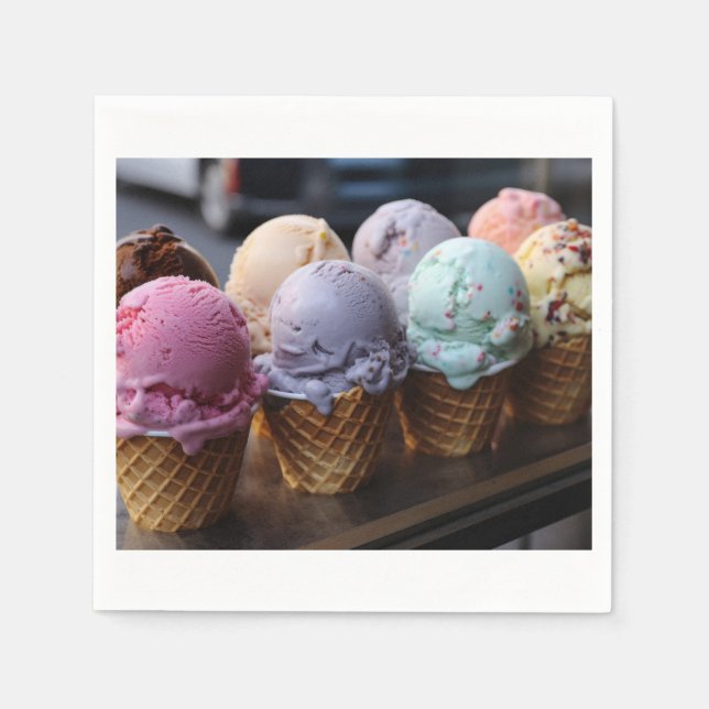 Serviette En Papier Vol de glace (Devant)