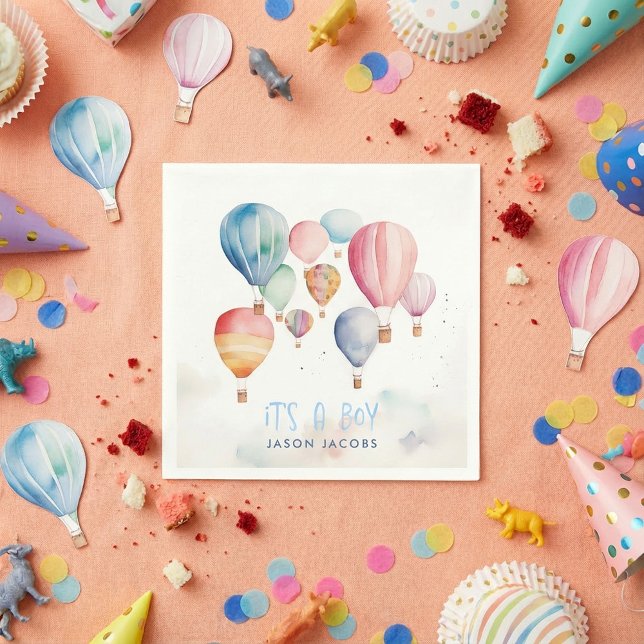 Serviette En Papier Voler des montgolfières c'est un plaisir de papier (Créateur téléchargé)