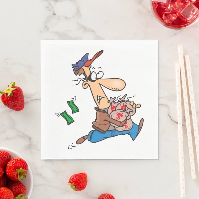 Serviette En Papier Voleur volant de l'argent (Créateur téléchargé)