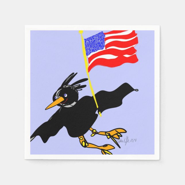 Serviette En Papier VOLEZ NOS serviettes de cocktail FLAG (Devant)