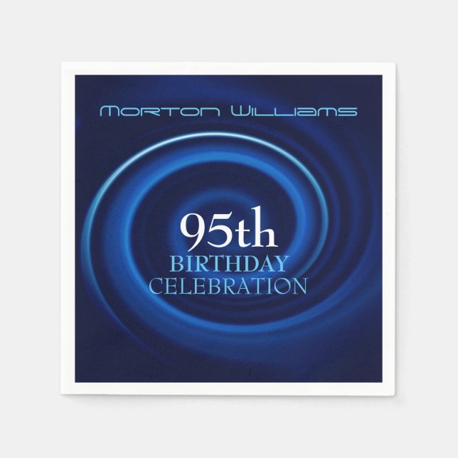 Serviette En Papier Vortex 95e anniversaire Papier de célébration Napk (Devant)