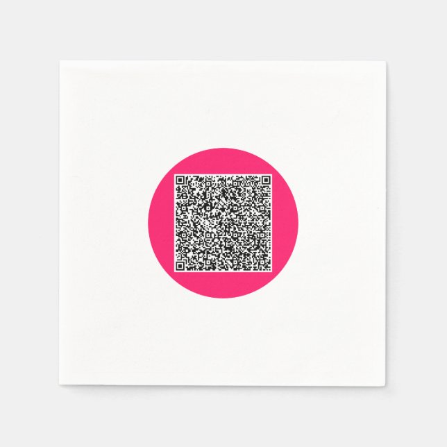 Serviette En Papier Vos informations de scan de code QR Serviettes de  (Devant)