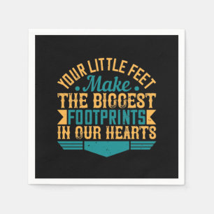 Serviette En Papier Vos Petits Pieds, Faites Les Plus Grandes Empreint