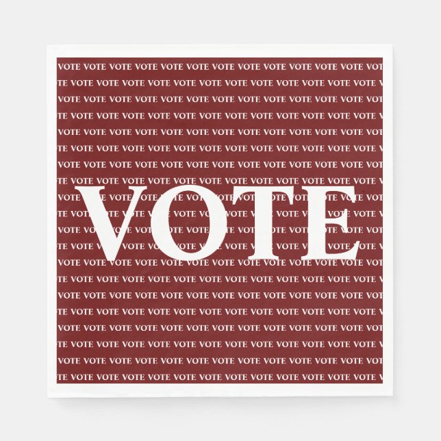 Serviette En Papier Vote (Devant)