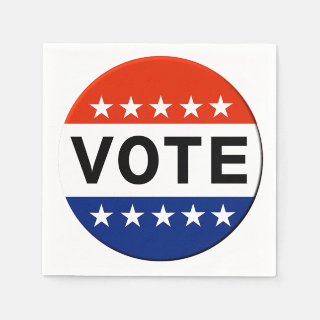Serviette En Papier Vote 2026 Élection de mi-mandat (Devant)