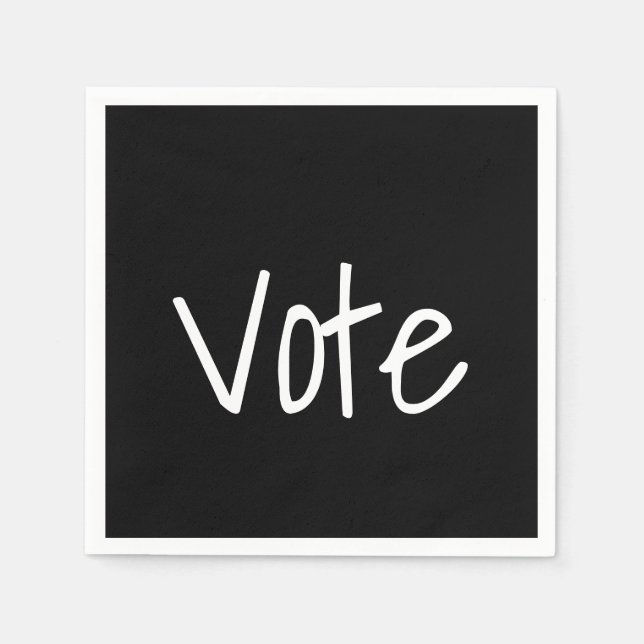 Serviette En Papier Vote Paper Napkin (Devant)