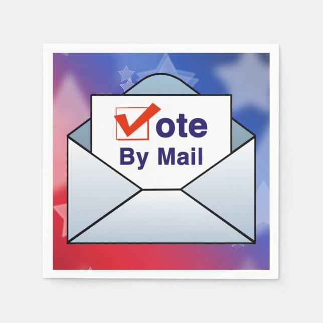 Serviette En Papier Voter par courrier (Devant)
