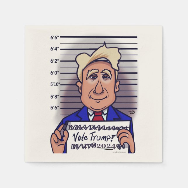 Serviette En Papier Voter Trump (Devant)