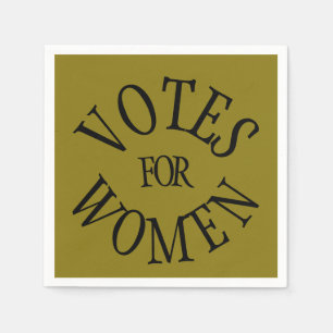 Serviette En Papier Votes pour des femmes 100 ans de 19ème ensemble
