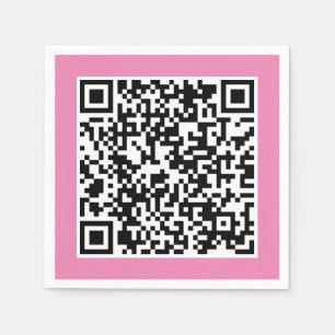 Serviette En Papier Votre code QR personnel lié à votre URL