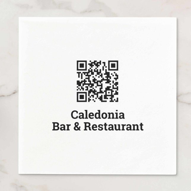 Serviette En Papier Votre conception de code QR (Créateur téléchargé)