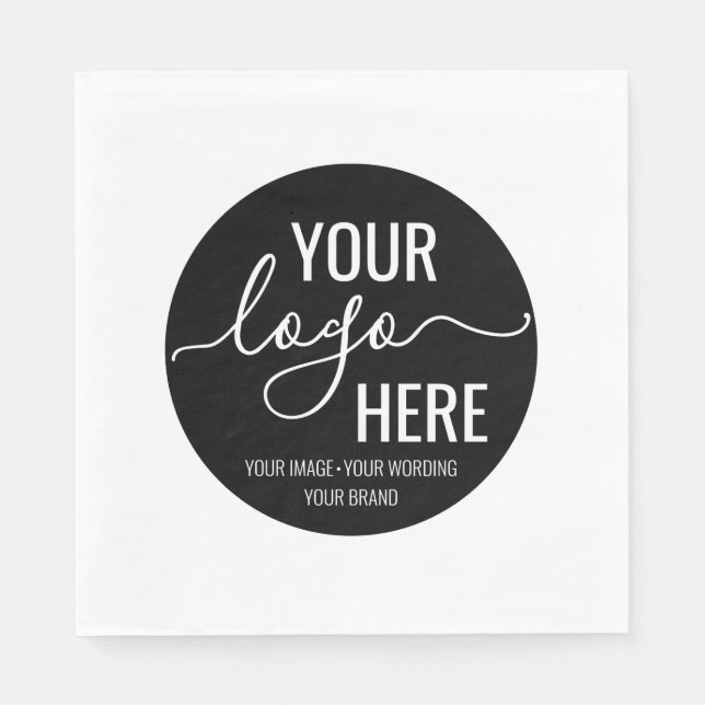 Serviette En Papier Votre entreprise logo marque couleur personnalisée (Devant)