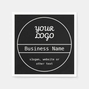 Serviette En Papier Votre logo Conception d'entreprise unique et mod