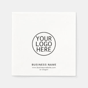 Serviette En Papier Votre logo d'entreprise et votre site Web papier p