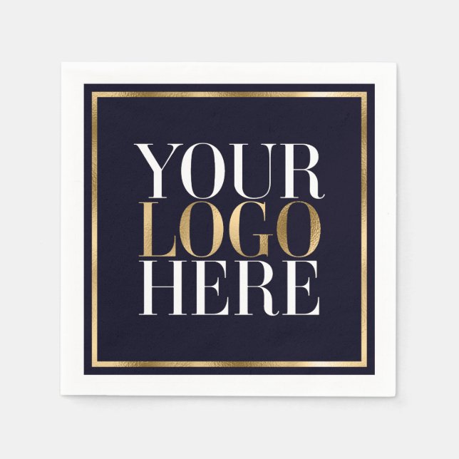 Serviette En Papier Votre logo ici (Devant)