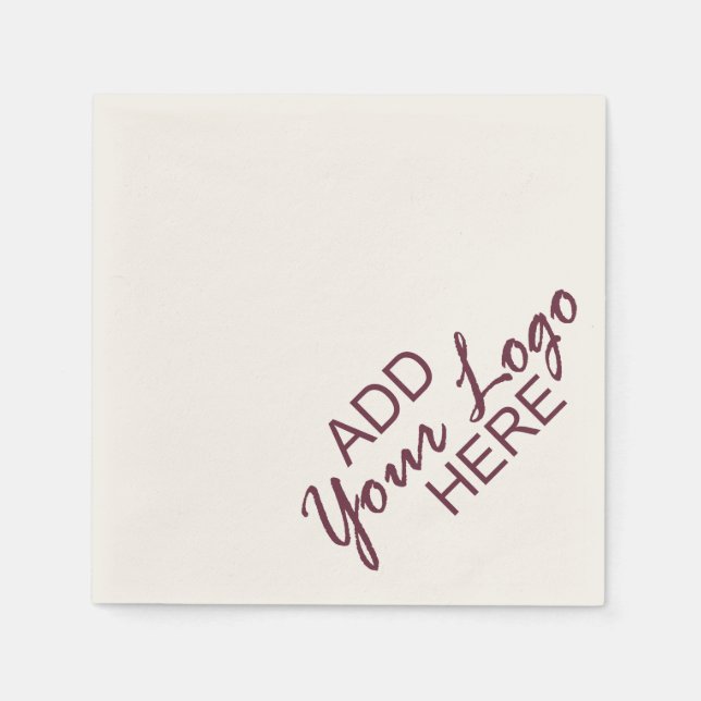 Serviette En Papier Votre logo ici serviettes (Devant)