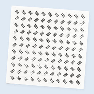 Serviette En Papier Votre logo Motif répétitif alterné simple