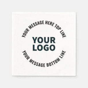 Serviette En Papier Votre logo ou image   Texte modifié en gras