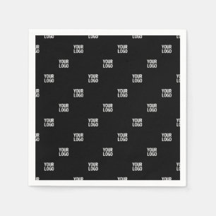 Serviette En Papier Votre logo ou n'importe quelle image Bandes diag