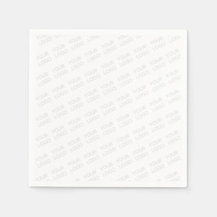 Serviette En Papier Votre logo s'allège automatiquement et se répète