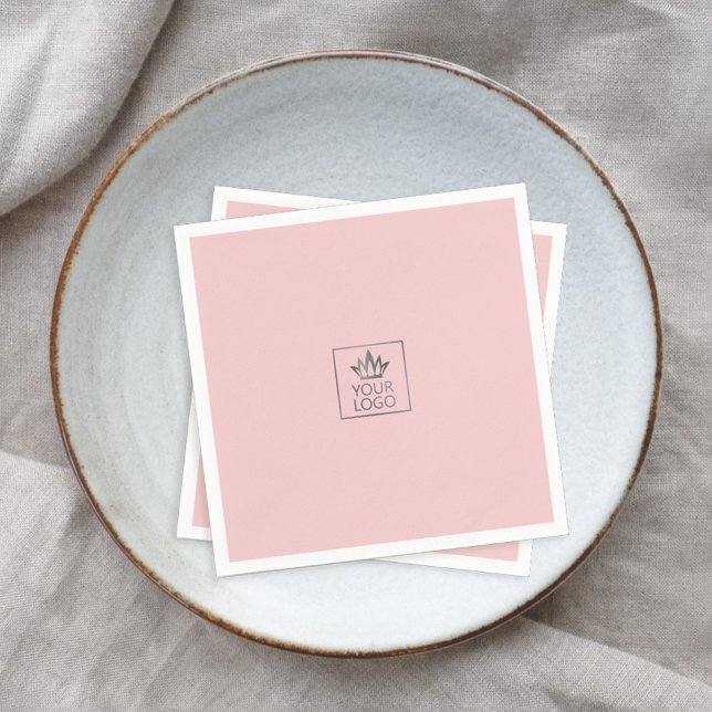 Serviette En Papier Votre logo sur un Arrière - plan couleur (Créateur téléchargé)