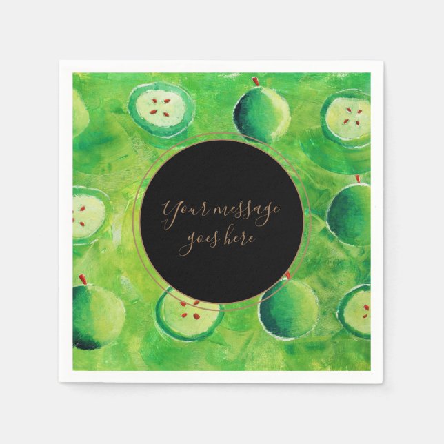 Serviette En Papier Votre message Apple Orchard (Devant)