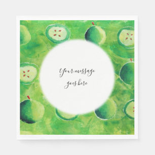 Serviette En Papier Votre message pommes