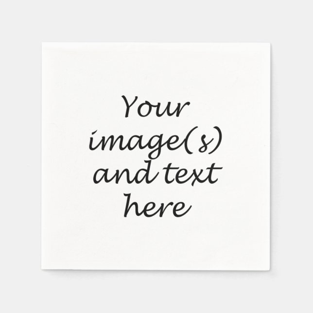 Serviette En Papier Votre propre design - serviettes (Devant)