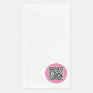Serviette En Papier Votre QR Code Scan Papier Guest Serviettes Couleur