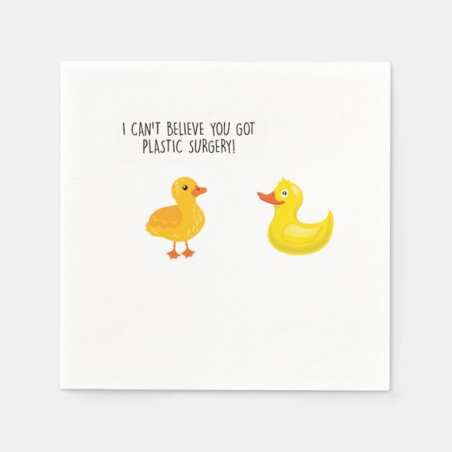 Serviette En Papier Vous Avez La Chirurgie Plastique Chirurgie Cosméti (Devant)