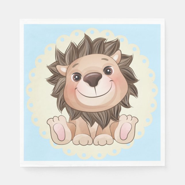 Serviette En Papier Vous êtes Grrreat Cute Lion Baby Boy (Devant)