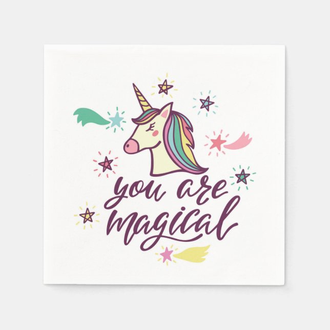 Serviette En Papier Vous Êtes Magique (Devant)