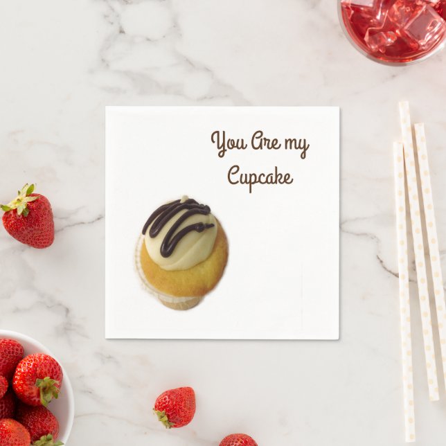 Serviette En Papier Vous Êtes Mon Cupcake (En situation)