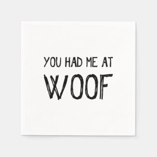 Serviette En Papier Vous M'Avez Eu Chez Woof Paper Napkins