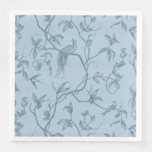Serviette En Papier Voyage au Château Peacock Blue