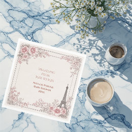 Serviette En Papier Voyage de Miss à Mrs Enterrement de Vie de Jeune F