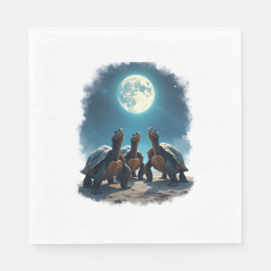 Serviette En Papier Voyage de trois tortues à Moon Wildlife Mountain