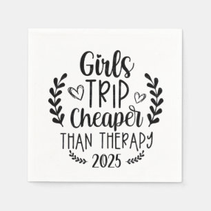 Serviette En Papier Voyage des filles moins cher que la thérapie 2025