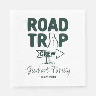 Serviette En Papier Voyage sur route Événement familial annuel Papier