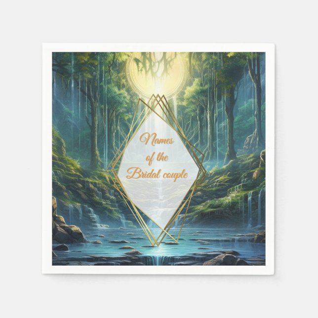 Serviette En Papier Voyager Destination Paysages de notre monde (Devant)