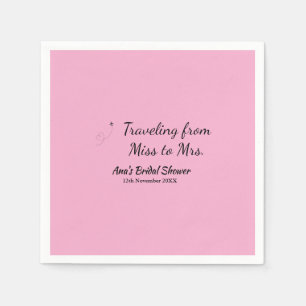 Serviette En Papier Voyager douche nuptiale ajouter nom date de manque