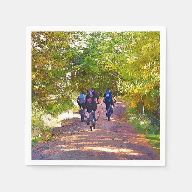 SERVIETTE EN PAPIER VTT (Devant)