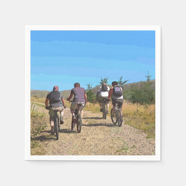 SERVIETTE EN PAPIER VTT (Devant)